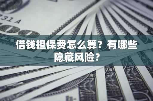 济南借钱担保费怎么算？有哪些隐藏风险？