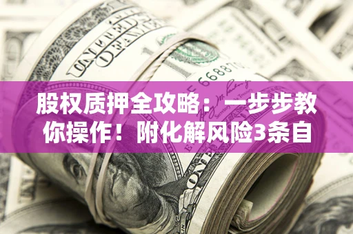 济南股权质押全攻略：一步步教你操作！附化解风险3条自救法则