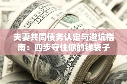 济南夫妻共同债务认定与避坑指南：四步守住你的钱袋子