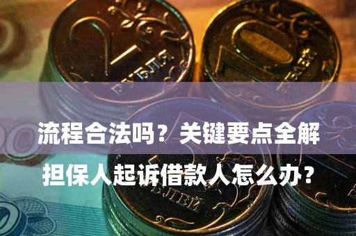济南

担保人起诉借款人怎么办？流程合法吗？关键要点全解析