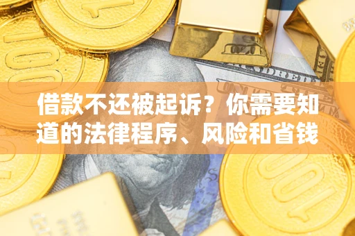 济南借款不还被起诉？你需要知道的法律程序、风险和省钱技巧